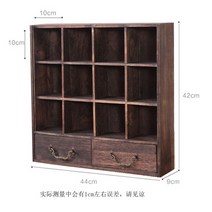 원목 엔틱 찻장 벽 수납 빈티지 커피장 다기장 진열 서랍장 벽걸이장 심플 카페, F