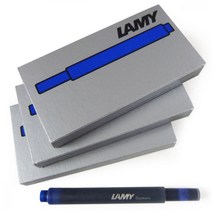 LAMY Ramie Lamy Fountain Pen 카트리지 잉크 1 박스 5 x 3 세트 블루 LT10Blu (파란색), 1개, 상품명참조