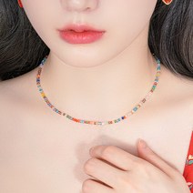 하와이 비즈 목걸이