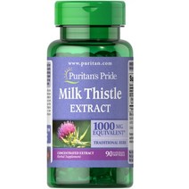 영양제 밀크씨슬 해외 유명 건강 디톡스 의사 추천실리마린 90정 1000mg 면역력강화 간건강 ​​유지 야근으로 간건강을 지켜주는 건강식품 수입, 1병 90알