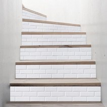 나무계단 원목 층계 무릎보호 복층 실내 레오파드 계단 데칼 빈티지 나무 곡물 접착제 3D 스티커 에스컬라, 12 L_01 18cmx100cmx3pcs