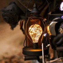 쁘띠끄 차박 감성캠핑 빈티지 램프 렌턴, 1개, 블랙