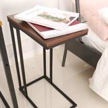 비블코리아 메탈 사이드 사각 테이블