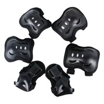 무릎팔꿈치패드 오토바이보호대 6Pcs 스케이트 보호 장비 세트 무릎 손목 보호대 팔꿈치 패드 자전거 보드 아이스 롤러 가드 아이를위한, [03] 03, 03 03
