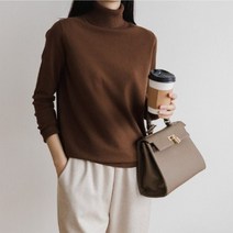 바보사랑 여자 비스코스 목티 베이직 기본핏 니트 티셔츠.옷자락(무료배송)