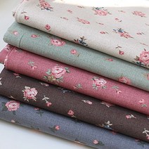 면20수 쉐비로즈플라워 5컬러, 민트