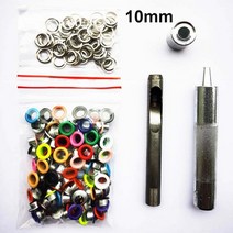 아일렛 펀치 여러 빛깔의 및 구멍 다이 도구 세트 가죽 공예 의류 신발 벨트 가방 의류, et 10mm mix14 도구