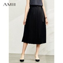 플리츠스커트 주름치마 Amii 복고풍 일본식 치마 2020 가을 새로운 느슨한 주름 A 라인 스커트