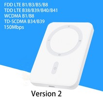 휴대용 LTE 라우터 4G LTE라우터잠금 해제 4G Lte 라우터 무선 와이파이 휴대용 모뎀 미니 야외 핫스팟 포, 02 Version 2