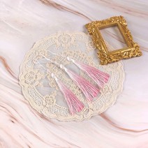 민캡 DIY 투톤 태슬 테슬 노리개 만들기 꾸미기 함포장 혼수 상자, 투톤블루