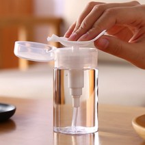 누르는 아세톤 워터클렌징 토너 펌핑 용기 투명 리무버 공병 디스펜서 100ml 2P 세트