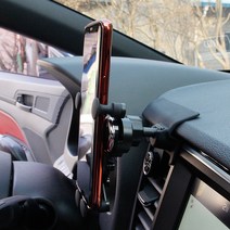 아반떼AD 스마트폰 거치대 받침대 송풍구 홀더, 레드