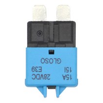 15A 회로 차단기 ATC 블레이드 퓨즈 수동 재설정 재설정 가능 15 Amp 28V DC 해양 랠리 자동차 보트 자동차 액세서리 부품