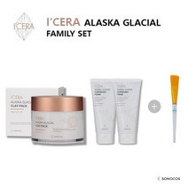 귀하고 우수한 빙하머드로 만든 [소노코스] 아이세라 알뜰패밀리세트 빙하머드팩+클렌징폼2EA