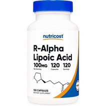 뉴트리코스트 알파리포산 100mg 효능 120캡슐, 2병, 2개, 120개