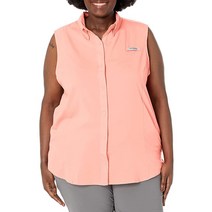 Columbia 여성용 PFG 타미아미 민소매 셔츠 UV 자외선 차단 수분 흡수 원단 사이러스 그레이 XS, Small