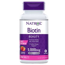 나트롤 비오틴 5000mcg 250정 Natrol Biotin 250 Fast Dissolve Tablets, 1개