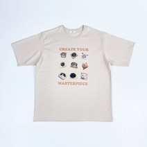 식빵 고양이 반팔티 4color 영문 나염 레터링 프린팅 루즈핏 귀여운 재밌는 티셔츠 남여공용 가을반팔 자체제작