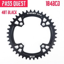 PASS QUEST 04BCD MTB 산악 자전거 좁은 와이드 체인 링 스프로킷 32T 36T 40T 42T 46T 48T 크랭크셋 치아 플레이트 부품, BLACK 40T