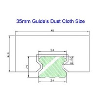 조기대 원형톱 가이드 목공공구 HGW HGH 실버 15 20 25 30 35 리니어 보호 커버 레일 텔레스코픽 실드 더스트 천 방수 방진, 35Linear Guide, Length 500mm