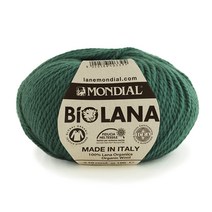 [니트박스 뜨개실] 몬디알 바이오라나 100% 오가닉 울, 883. 그린, 1개