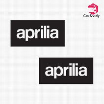 카앤블리 아프릴리아 aprilia 로고 차량용 데칼스티커 CNG-25, 그레이, 1개
