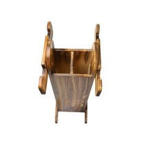 우드 랙 양궁 화살통 화살 프레임 거치대 스탠드, 모조 궁가 활과 화살은 일체 활을 포함하지 않는다.