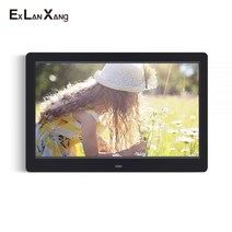 디지털액자 스마트액자 전자액자 10 인치 고화질 사진 멀티미디어 플레이어 MP3 MP4 알람 시계 선물 디지털, 01 Black_04 AU 플러그