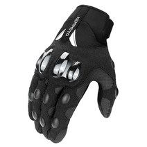 KEMiMOTO 남성용 바이크 오토바이 장갑 사이클링 산악 자전거 Guantes Motocross Luvas 터치 스크린 봄 여름 겨울, [01] M, [01] Black B