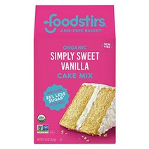 Foodstirs Junk-Free Bakery Organic Simply Sweet Vanilla Cake Baking Mix １8 Oz | Non-GMO | Low Sugar, 1
