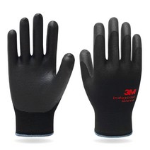 3M 다목적 NBR 코팅장갑 핸드폰터치 블랙 (5켤레 10켤레), L, 5세트