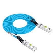 10Gtek SFP+ DAC 듀얼 코어 케이블은 Cisco SFP-H10GB-CU3M Ubiquiti UniFi Fortinet 등과 호환 30AWG, Blue