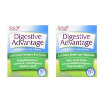 Schiff Digestive Advantage Lactose Support 쉬프 다이제스티브 어드밴티지 락토즈 서포트 프로바이오틱 유산균 500억 CFU 32캡슐 2팩