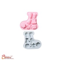 차칸쿡-실리콘몰드 크리스마스장화7구 랜덤1개