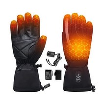 BARCHI HEAT 남성 여성을 위한 가열 장갑 겨울 손난로 7.4V 충전식 전원 배터리 전기 터치스크린 골프 사이클링을 방수 오토바이 스키 스노우보드 하이킹 사냥, style 2, X-Large