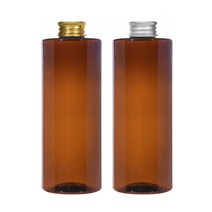 알루미늄캡 120ml 150ml 200ml 250ml 300ml 500ml 어메니티 공병, 500ml 각갈색용기 실버캡