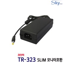레안텍 TR-323 SLIM모니터호환 12V 5A 국산 어댑터, 어댑터 + AC 각코드 1.8m