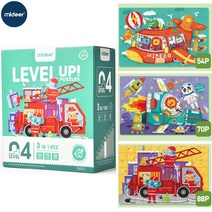 유아퍼즐 5세 자동차 남아선물 두뇌발달 집콕놀이 아기장난감 유치원 창의력 어린이 탈것 5살, 1개