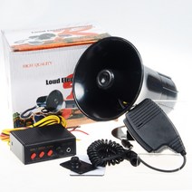 트럭 싸이렌 앰프 100W 자동차 차량용 렉카 미니 큐브 싸이렌 차량 혼 스피커 12v 24v 오토바이 바이크 트럭 트레일러, C + 싱글 플레어 + 싸이렌