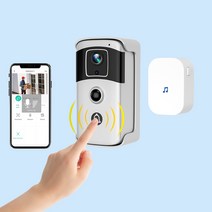 예스카모 FULL HD 200만화소 무선 와이파이 스마트 배터리 도어벨 CCTV IP카메라, 128G 메모리카드(카메라 미포함)