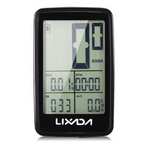 Lixada USB 충전식 무선 자전거 사이클링 컴퓨터 속도계 주행 거리계, 1개, Bike Computer