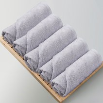 코튼랩 대나무섬유 호텔수건 뱀부타올 150g 뱀부얀 라이트그레이 5개, 라이트그레이 5매