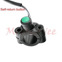 전동킥보드 경적스위치 킥보드깜빡이MotoLovee-범용 오토바이 스위치 알루미늄 핸들 바 마운트 헤드 램프, 07 green fu