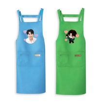 핫가이 김희재 커스텀 4종(4색) 포토/캐릭터 앞치마, 캐릭터, 베이지