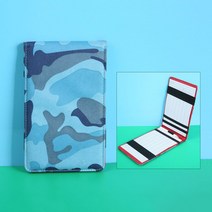 스크린골프메모리폼 1P 가죽 골프 스코어 카드 홀더 훈련 노트북 성능 점수 ookkeeper ∓ 2ps 연필, 05 mouflge lue