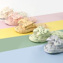 여성 층간소음 슬리퍼 실내화 룸슈즈 면슬리퍼 예쁜 리본 거실 푹신 실내슬리퍼