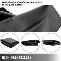 0.13mm HDPE 물고기 연못 라이너 정원 조경 수영장 강화 두꺼운 헤비 듀티 방수 멤브레인, 04 2x5m