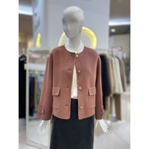 씨씨콜렉트 다크핑크 라운드넥 숏코트 E214MSG150DP