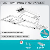 자동 미니 스텐 베란다 행주 대형 굿 마담 전동 빨래건조대 히든폴딩 스마트 리프트 쿨링, 02 D328120알루미늄 옷걸이화이트지능 제