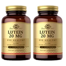 Solgar Lutein 솔가 루테인 20MG 60정 소프트젤 2개, 120정